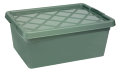 Plast1 plastboks m/lokk grønn - BoxOne 12